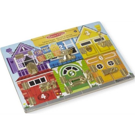 Drewniana tablica manipulacyjna z zatrzaskami / Melissa & Doug
