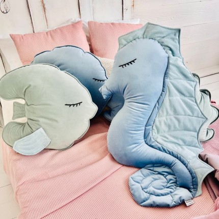 Poduszka konik morski, niebieska / Cozy&Dozy