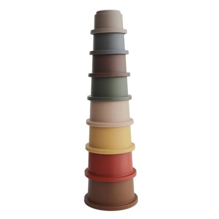 Stacking Tower - wieża z kubeczków RETRO / Mushie