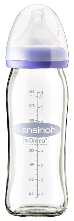 Szklana butelka 240 ml ze smoczkiem Natural Wave® / Lansinoh