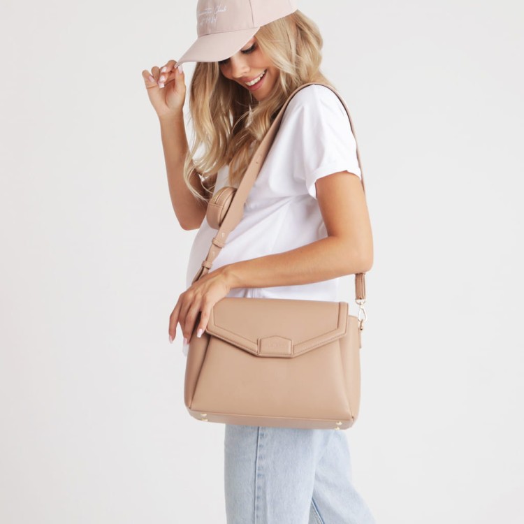 Torebka crossbody i organizer do wózka 2w1 MIDI blush beige / Joissy