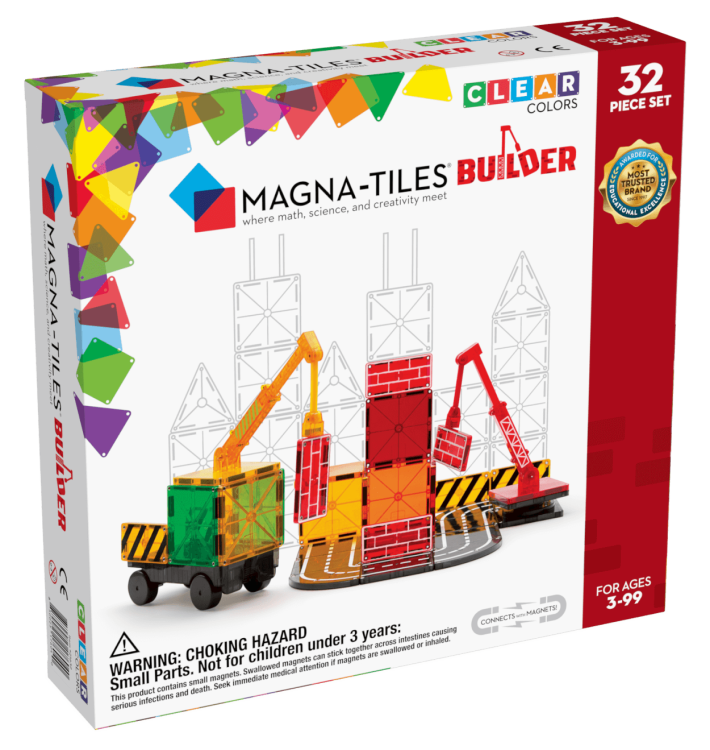 Klocki Magnetyczne Builder 32 el. / Magna-Tiles
