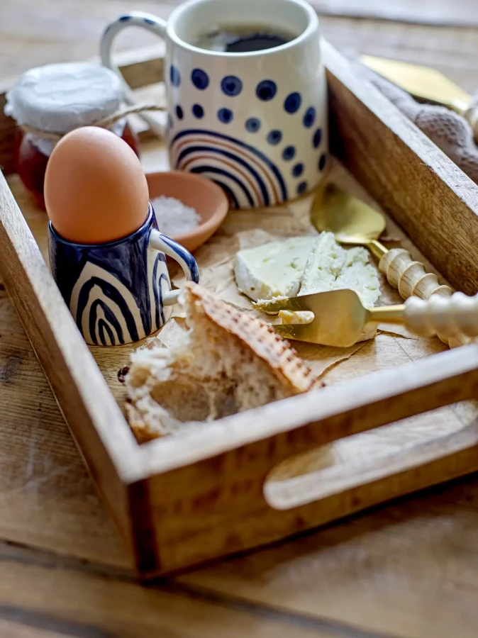 Dziecięcy kubek z kamionki - Shama, pomarańczowy / Bloomingville Mini