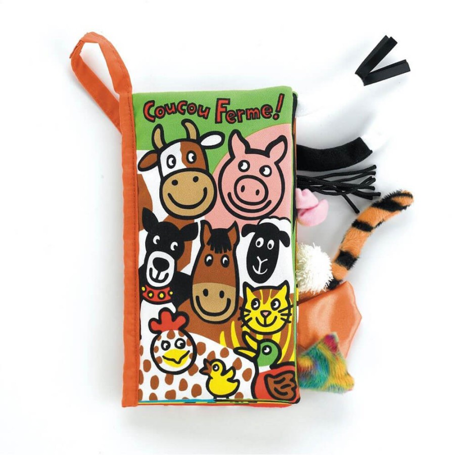 Książeczka Coucou Ferme z ogonkami 21cm / Jellycat