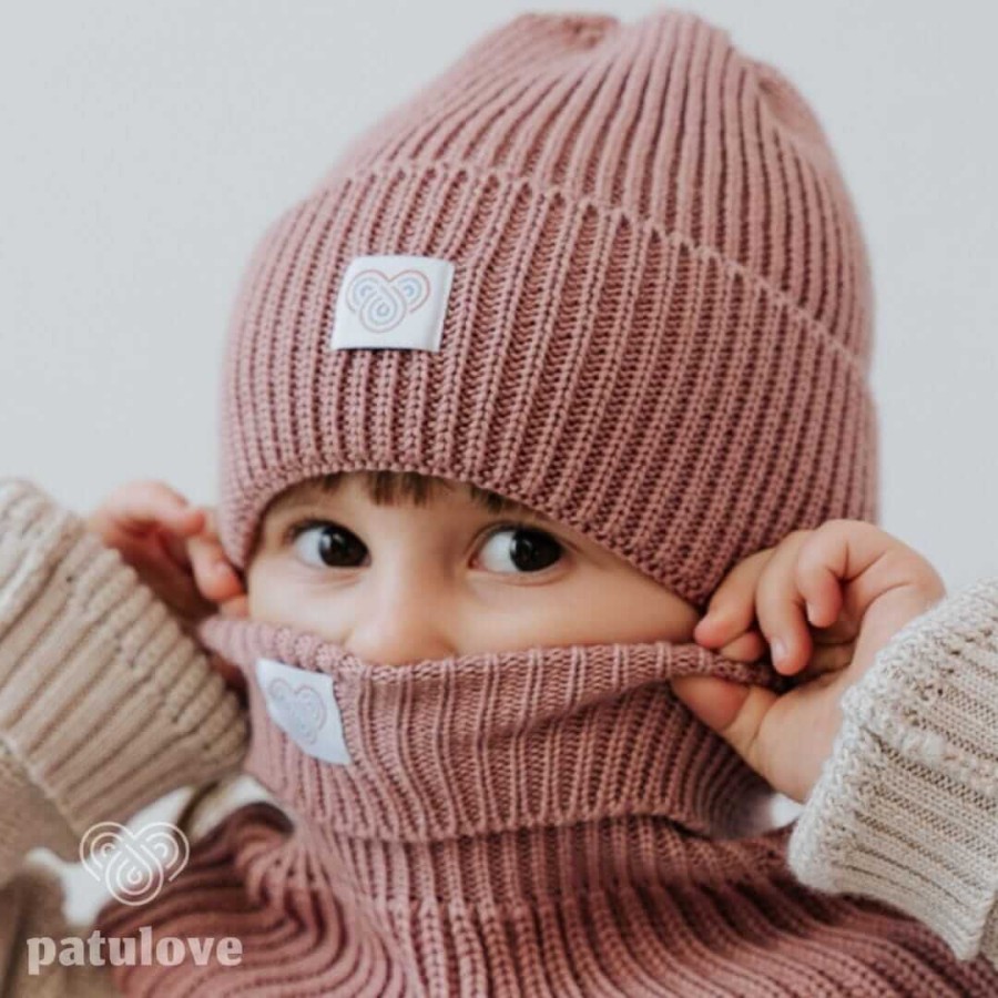Czapka zimowa merino BLUSH / Patulove