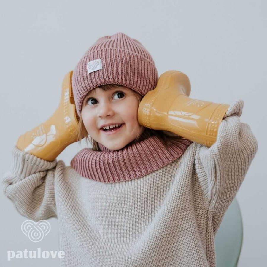 Czapka zimowa merino BLUSH / Patulove