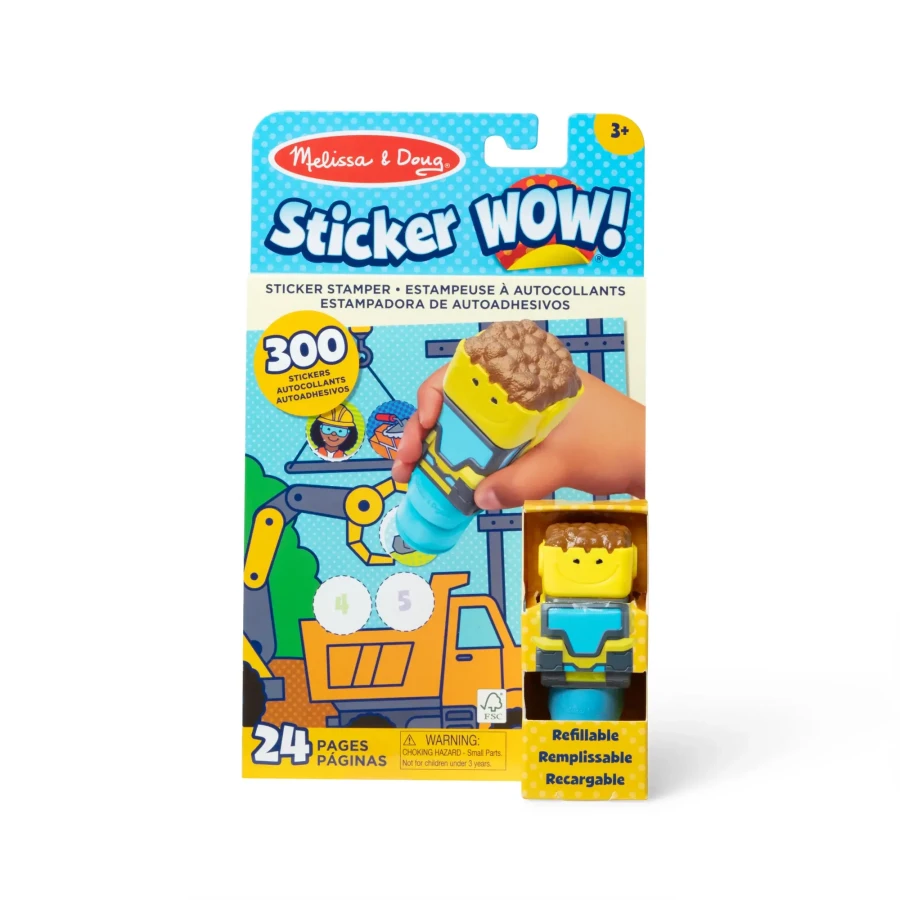 Stempel z naklejkami Sticker Wow - Buldożer / Melissa & Doug