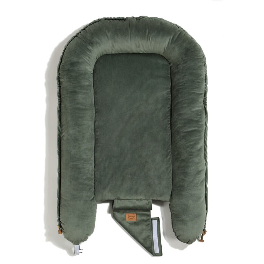 Kokon niemowlęcy BEST NEST VELVET PURE - KHAKI / La Millou