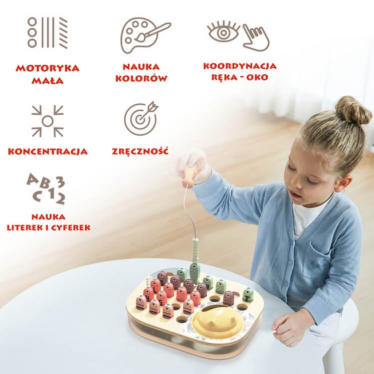 Łowimy Rybki ABC – magnetyczna gra zręcznościowa, 2+ / TOPBRIGHT