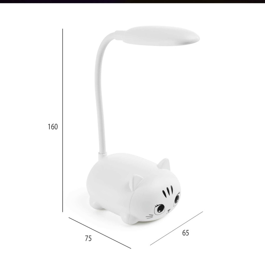 Lampka LED - Biały Kotek / Miquelrius