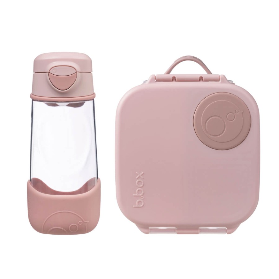 Zestaw Sportowa butelka tritanowa 450 ml + Mini Lunchbox - Blush Crush / B.box