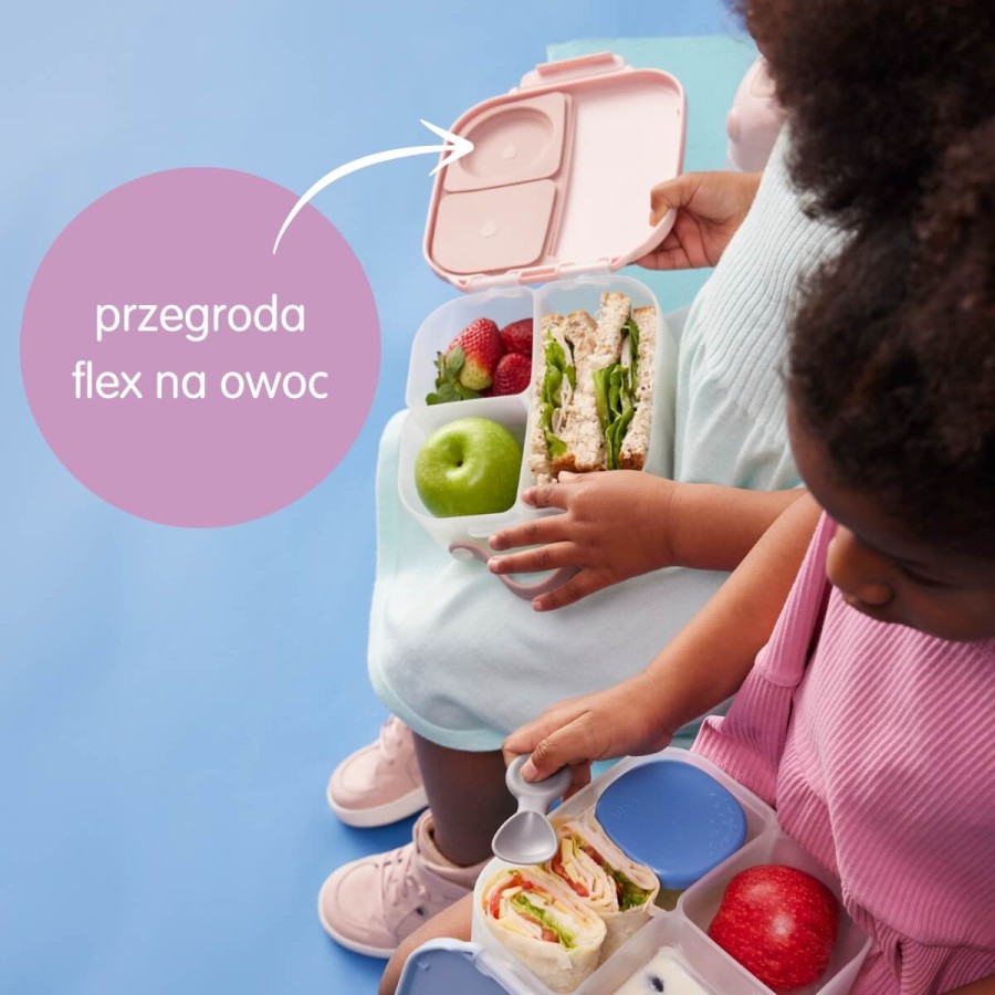 Zestaw Sportowa butelka tritanowa 450 ml + Mini Lunchbox - Blush Crush / B.box