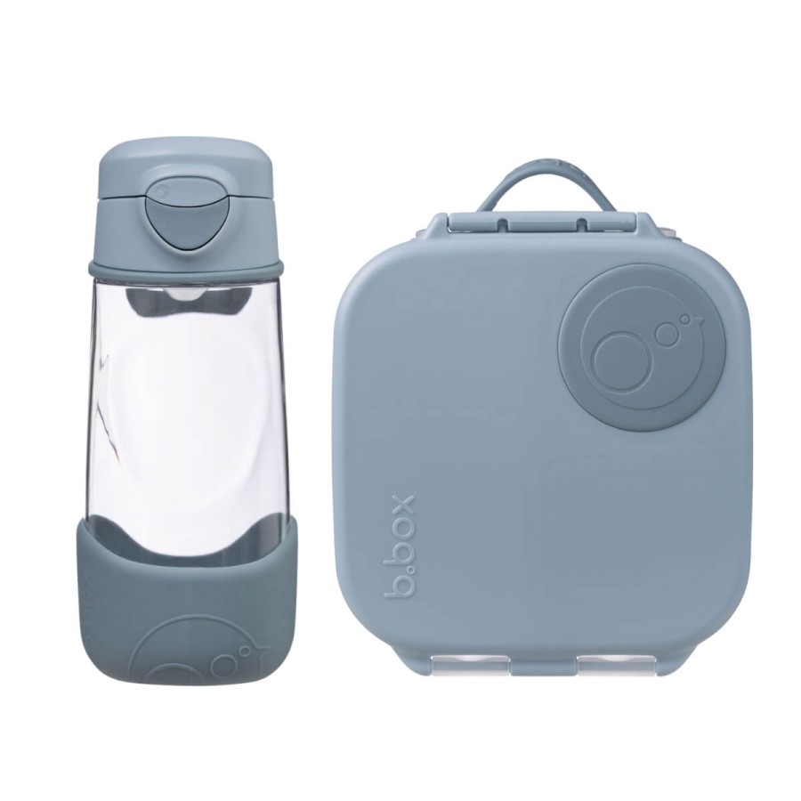 Zestaw Sportowa butelka tritanowa 450 ml + Mini Lunchbox - Chill out / B.box