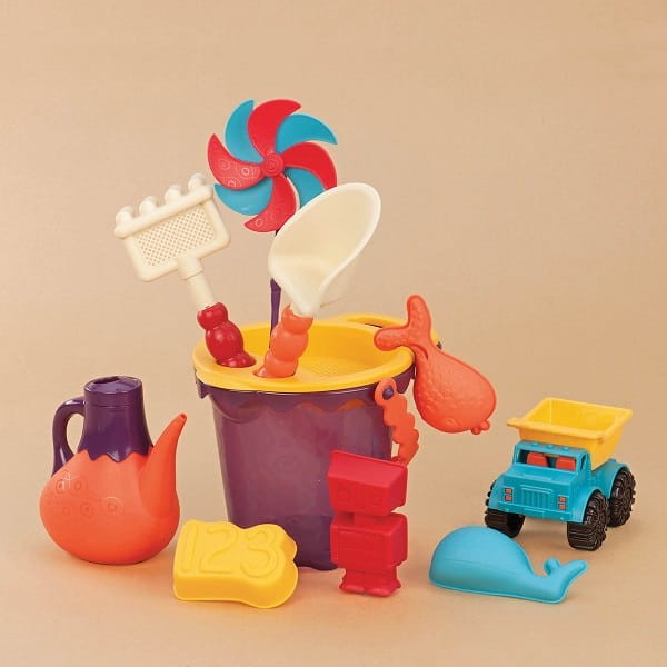 B. Ready Beach Bag – torba z akcesoriami do piasku - pomarańczowa / B.Toys