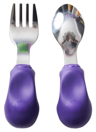 Widelec i łyżka 1-3 lat, ETAP 2 - purple / Nanas Manners