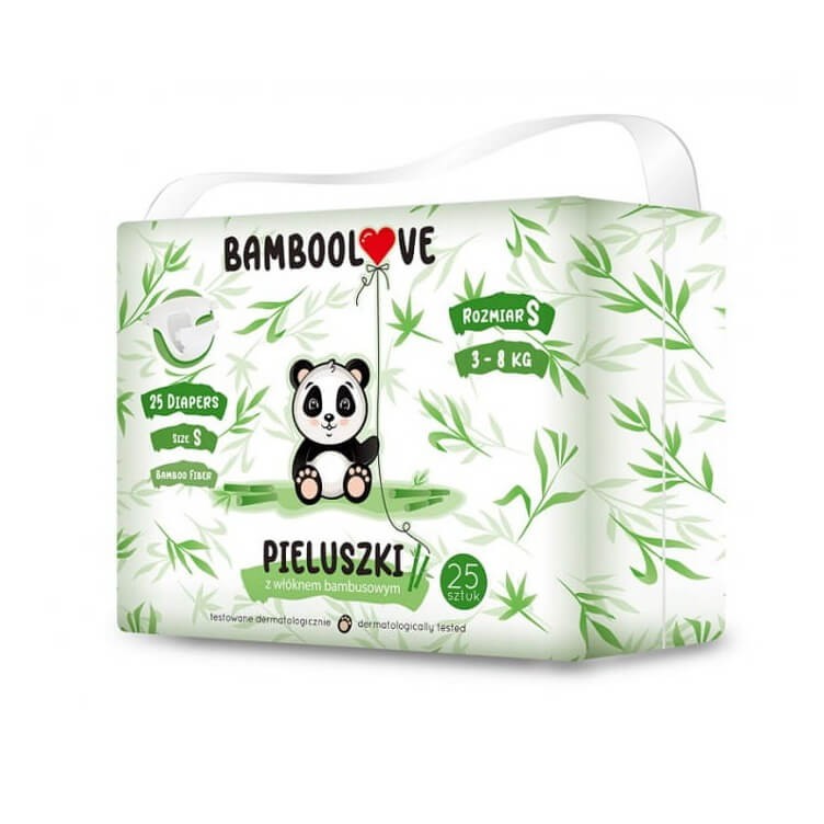 Bambusowe pieluszki jednorazowe, rozmiary / BambooLove