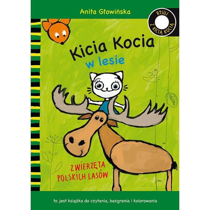 Kicia Kocia w lesie. Zwierzęta polskich lasów - kolorowanka / Wydawnictwo Media Rodzina