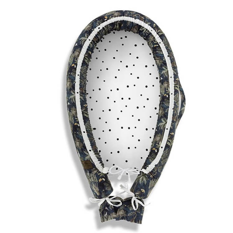 Gniazdko niemowlęce kokon Jungle Dark Blue / Sleepee