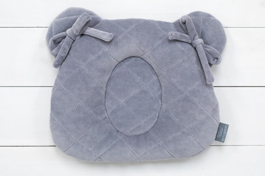 Poduszka z wgłębieniem na główkę Royal Baby Grey / Sleepee