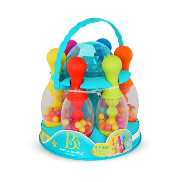 Let’s Go Bowling! – zestaw do gry w KRĘGLE (wersja bez światła) / B.Toys