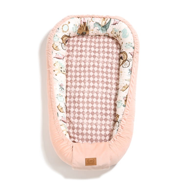 Kokon niemowlęcy BEST NEST - PRINCESS, POWDER PINKE / La Millou