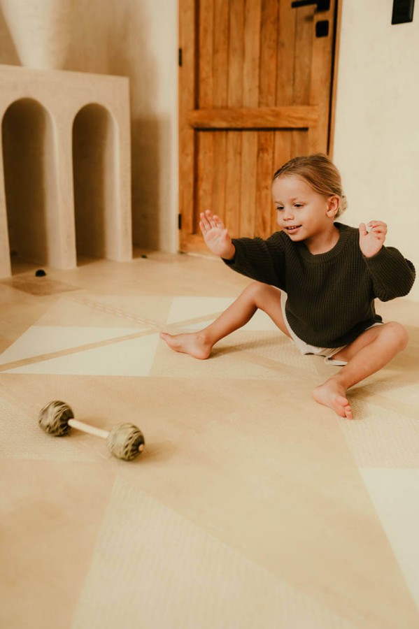 Mata do zabawy piankowa podłogowa Prettier Playmat Kyte Wheat / Toddlekind	TK38211