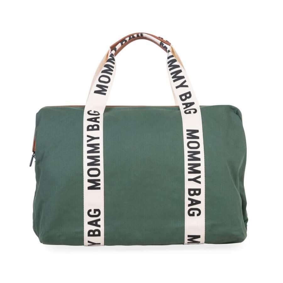 Torba Mommy bag Signature Zielona / Childhome CWMBBSCGR