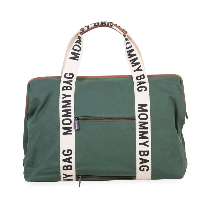 Torba Mommy bag Signature Zielona / Childhome CWMBBSCGR