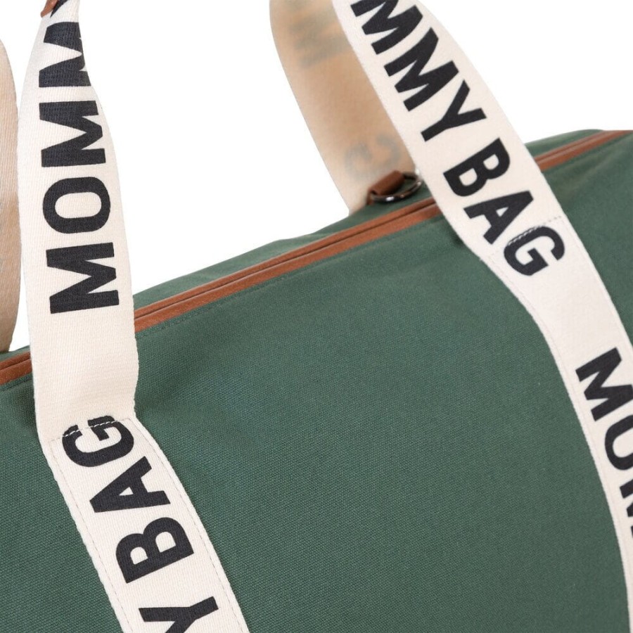 Torba Mommy bag Signature Zielona / Childhome CWMBBSCGR