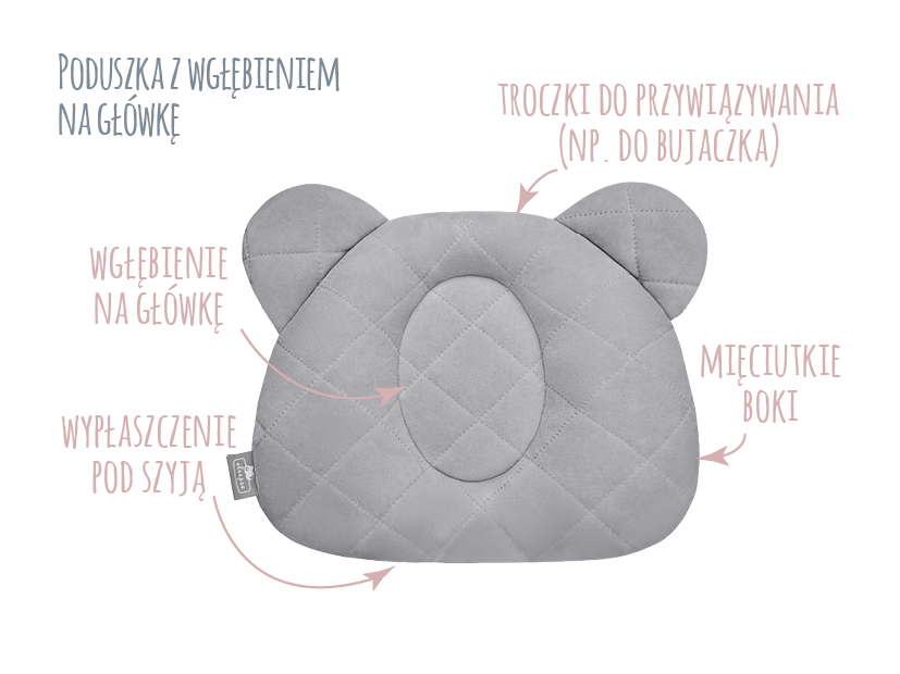 Poduszka z wgłębieniem na główkę