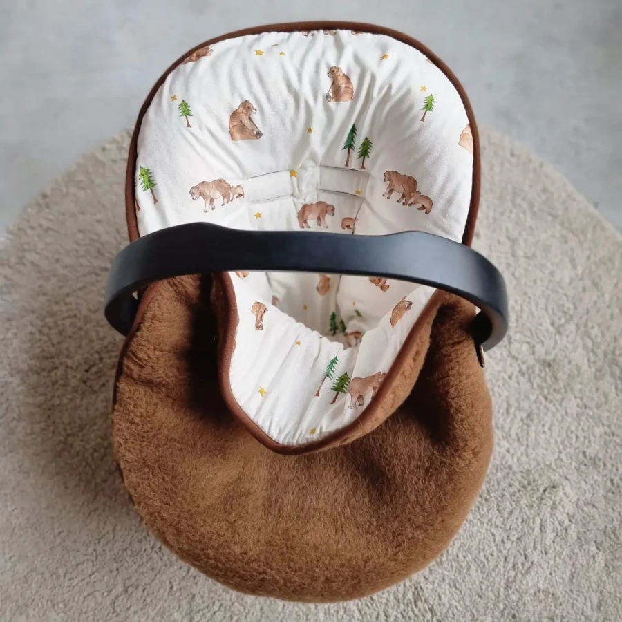 Śpiworek do fotelika samochodowego MERINO Bears / Layette