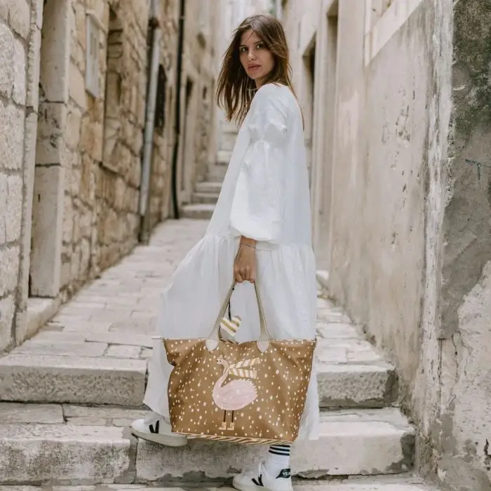 Torba dla mamy M - FEERIA PREMIUM - SNOWFLAKE SHEELA / La Millou