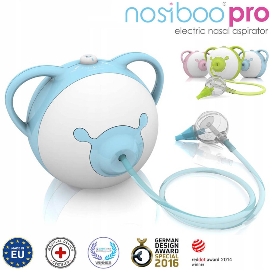 Nosiboo Pro: medyczny aspirator elektryczny dla dzieci - blue