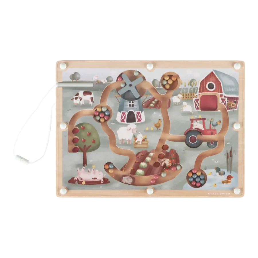 Magnetyczny labirynt Little Farm FSC / Little Dutch