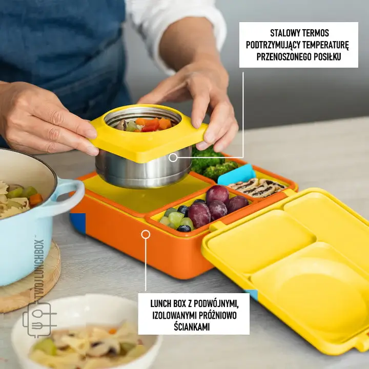 OMIEBOX lunch box z termosem, Sunshine / OMIE