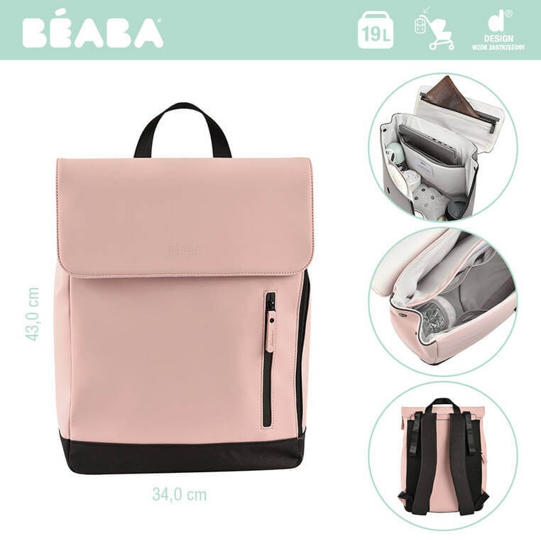 Plecak dla rodzica Oslo - Vintage rose / Beaba