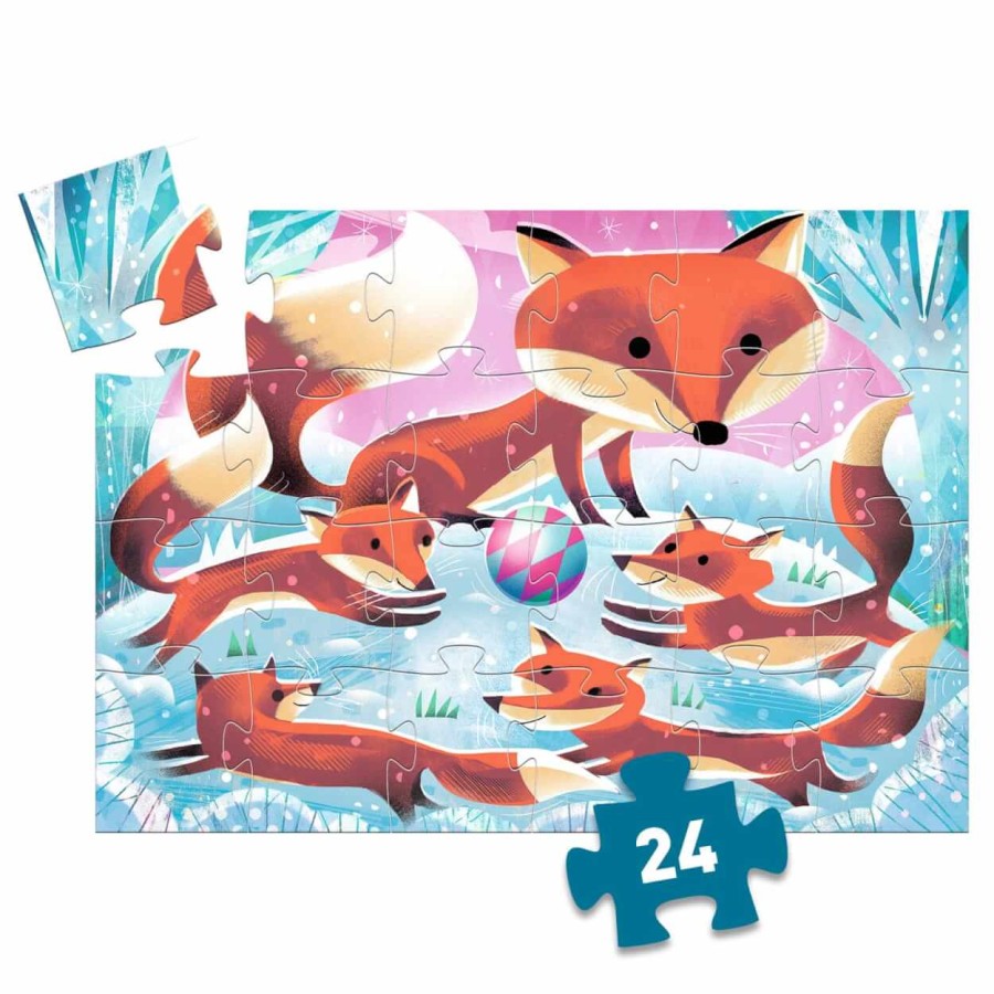 Puzzle tekturowe RUDY LISEK 24 elementy / Djeco