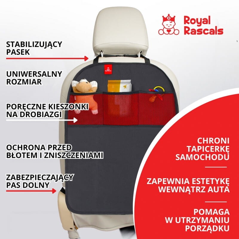 Mata ochronna do samochodu z organizerem, 2 szt. / Royal Rascals