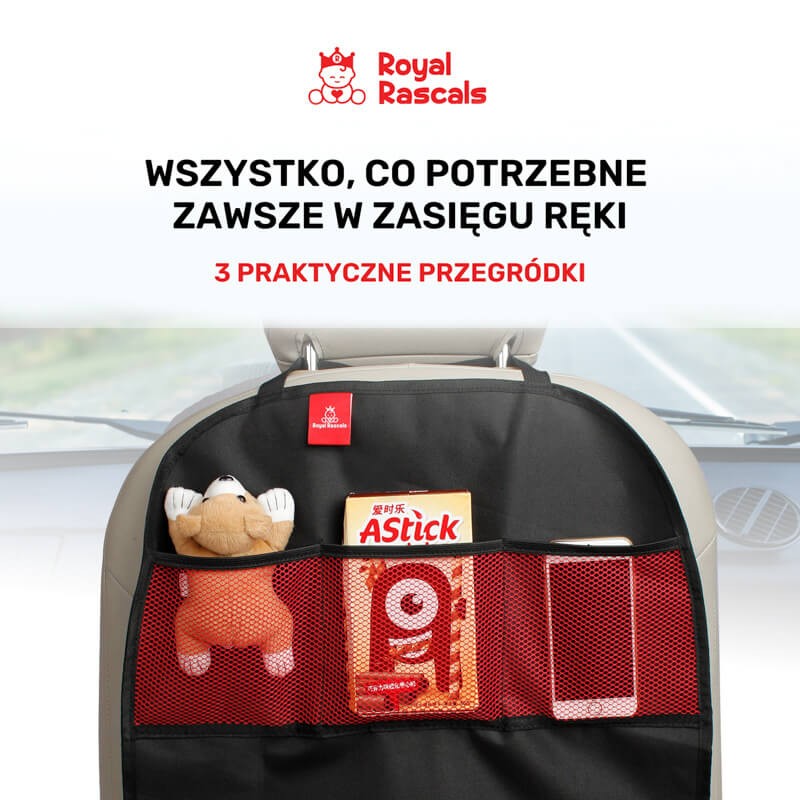 Mata ochronna do samochodu z organizerem, 2 szt. / Royal Rascals