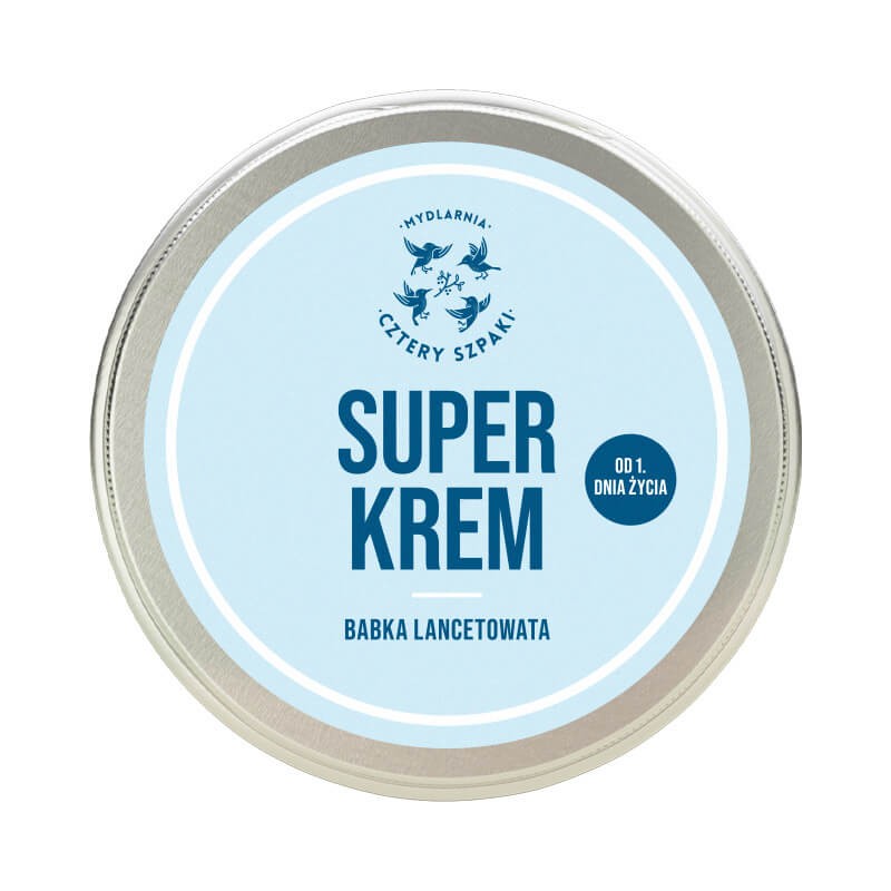 Superkrem Babka Lancetowata - odżywczy krem uniwersalny od pierwszych dni życia, 100 ml / Mydlarnia Cztery Szpaki