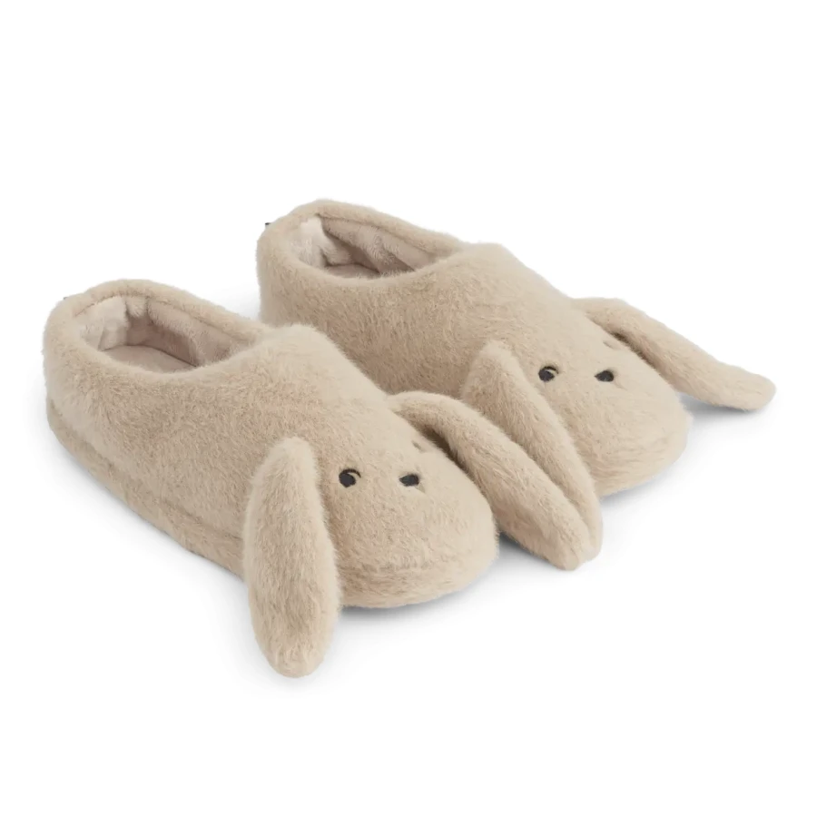 Pluszowe kapcie Aviaja Rabbit - mist / Liewood