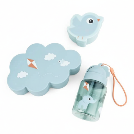 Zestaw na Lunch z Bidonem Playground - Blue / Done by Deer