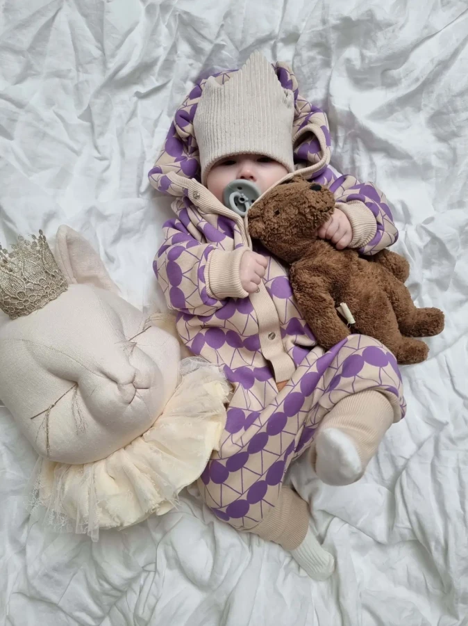 Uchaty kombinezon - Kropki Beż / Zezuzulla ZZZ