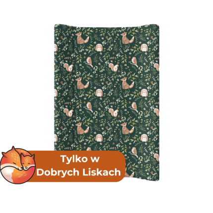 Prześcieradło na przewijak Green Forest / Dobre liski by Sleepee