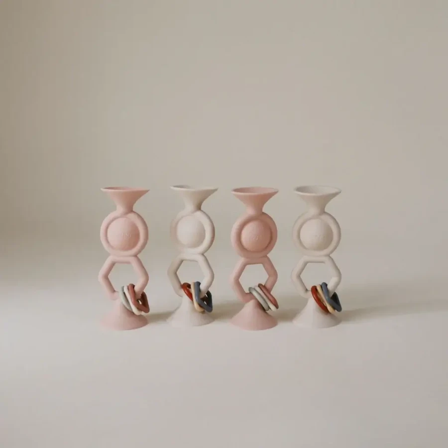 Zabawka z przyssawką HexaPop - Blush / Mushie