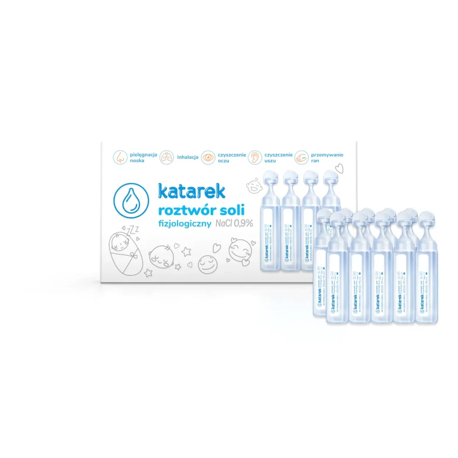 Ampułki KATAREK, roztwór soli fizjologicznej NaCI 0,9% 10×5 ml