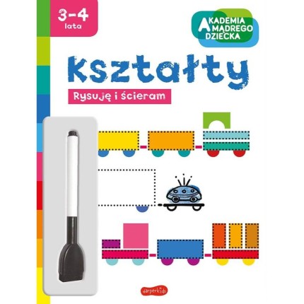 Kształty. Akademia Mądrego Dziecka. Rysuję i ścieram / HarperCollins