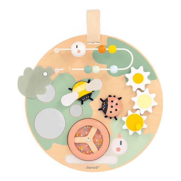 Wielofunkcyjna tablica edukacyjna drewniana Ogród Sweet Cocoon 12m+ / Janod
