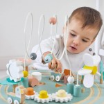 Wielofunkcyjny stolik edukacyjny drewniany z regulacją wysokości Ogród Sweet Cocoon 12m+ / Janod