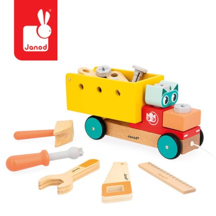 Ciężarówka do składania i ciągnięcia Brico'kids 2+ / Janod